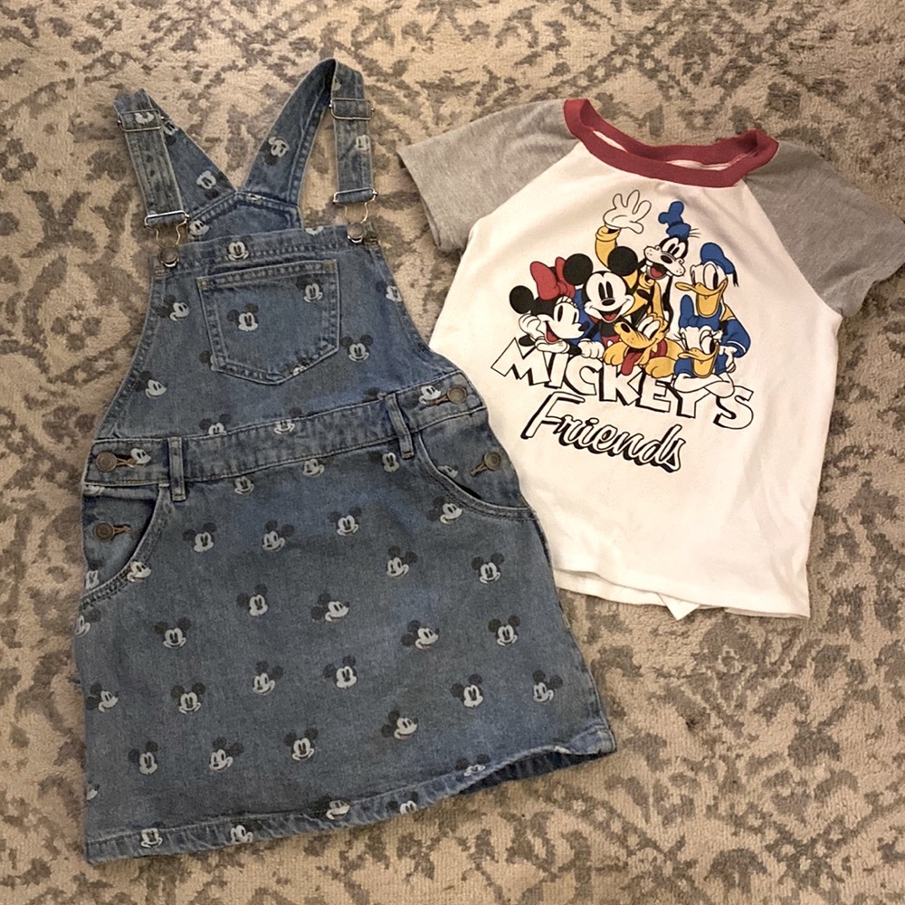 Mickey Mouse Overall Dress & top